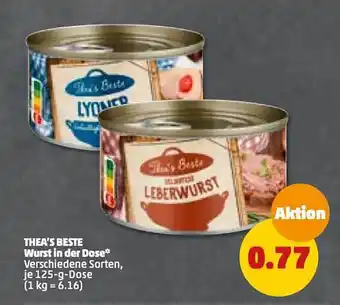 PENNY Thea's beste wurst in der dose Angebot