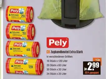 V Baumarkt Zugbandbeutel extra stark Angebot