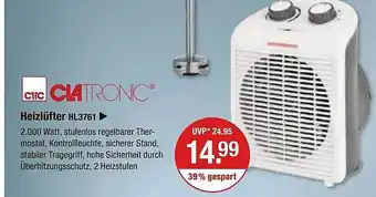 V Markt Cntronic heizlüfter hl3761 Angebot