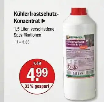 V Markt Kühlerfrostschutz-konzentrat Angebot