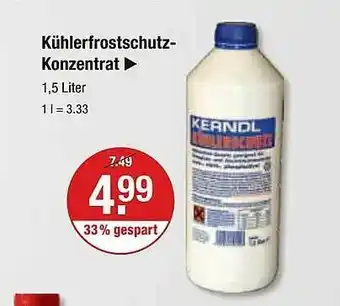 V Markt Kühlerfrostschutz-konzentrat Angebot