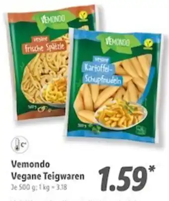 Lidl Vemondo Vegane Teigwaren 500 g Angebot