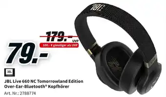 MediaMarkt JBL Live 660 NC Tomorrowland Edition Over Ear Bluetooth Kopfhörer Angebot