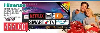 Marktkauf Hisense 4k uhd tv 65a6 Angebot