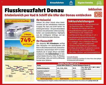 Penny Reisen Flusskreuzfahrt donau Angebot