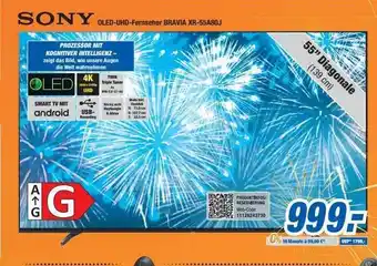 Expert Bening Sony oled-uhd-fernseher bravia xr-55a80j Angebot