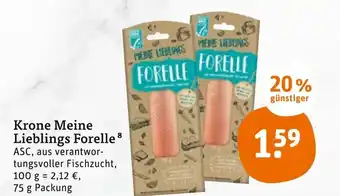 tegut Krone Meine Lieblings Forelle 75g Angebot