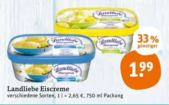 tegut Landliebe Eiscreme 750ml Angebot