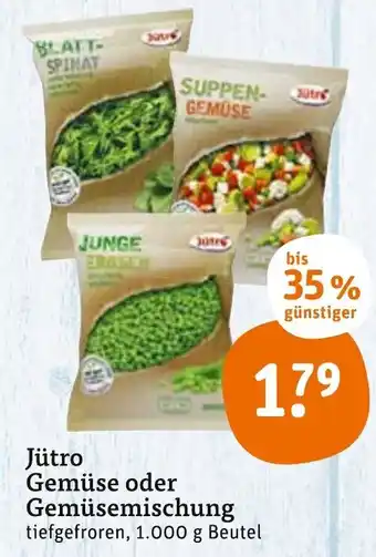 tegut Jütro Gemüse oder Gemüsemischung 1.000g Beutel Angebot