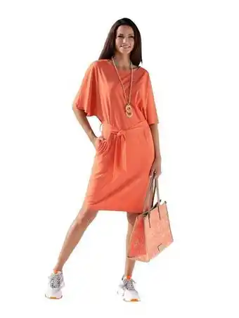 Wenz Amy vermont kleid aus angenehmer jersey qualität  orange Angebot