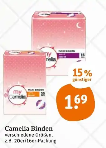 tegut Camelia Binden Angebot