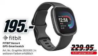 MediaMarkt Fitbit Versa 4 GPS Smartwatch Angebot