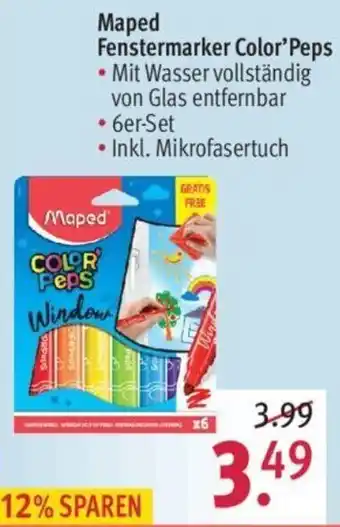 Rossmann Maped Fenstermarker Color Pep's Angebot