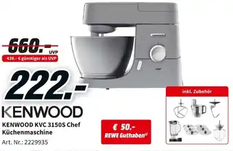 MediaMarkt Kenwood KVC 3150S Chef Küchenmaschine Angebot