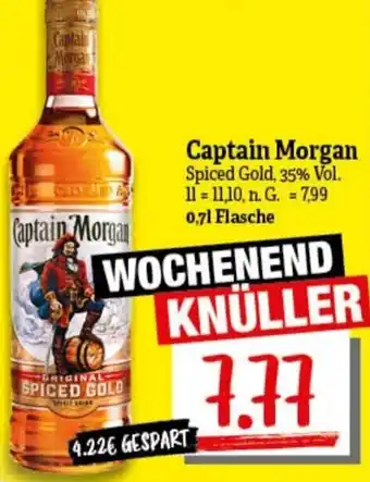 nah & gut Captain Morgan Spiced Gold 0,7 L Flasche Angebot