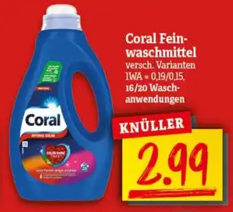 nah & gut Coral Feinwaschmittel 16/20 Waschanwendungen Angebot