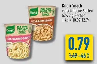 diska Knorr Snackbar 62-72g Angebot