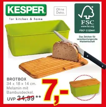 KODi Kesper Brotbox Angebot