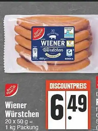 E-Center Gut & günstig wiener würstchen Angebot