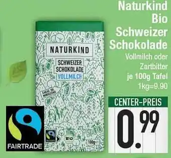 E-Center Naturkind bio schweizer schokolade Angebot