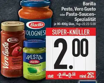 E-Center Barilla pesto, vero gusto oder pasta-saucen-spezialität Angebot