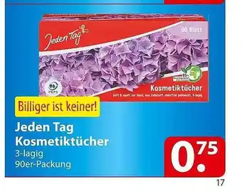 Famila Nord Ost Jeden tag kosmetiktücher Angebot