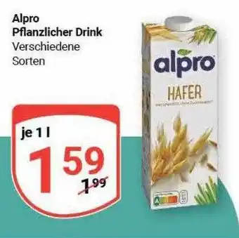 Globus Alpro pflanzlicher drink Angebot