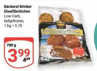 Globus Bäckerei brinker eiweißbrötchen Angebot