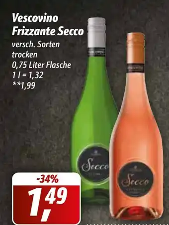 Simmel Vescovino Frizzante Secco 750ml Angebot