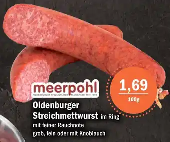 Aktiv Irma Meerpohl Oldenburger Streichmettwurst im Ring 100 g Angebot