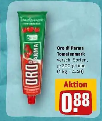 REWE Kaufpark Oro di parma tomatenmark Angebot