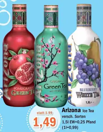 Aktiv Irma Arizona Ice Tea 1,5 L Angebot