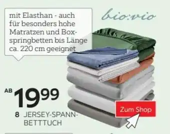 XXXLutz Bio:Vio Jersey Spannbetttuch Angebot