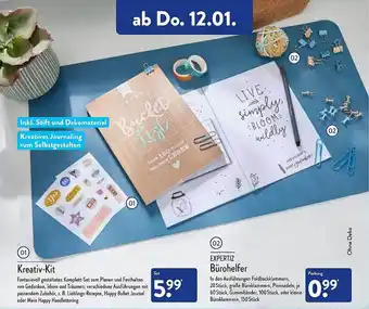 Aldi Nord Kreativ-kit oder expertiz bürohelfer Angebot