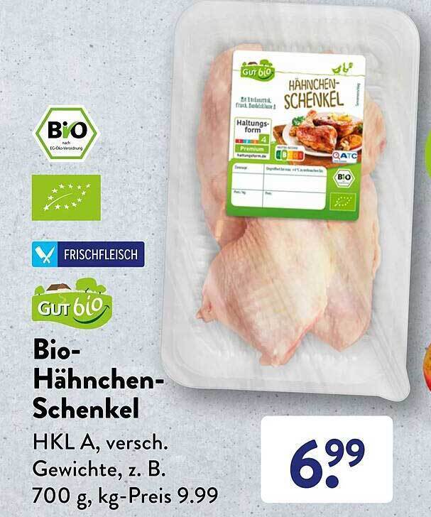 Biohähnchenschenkel Angebot bei Aldi Süd