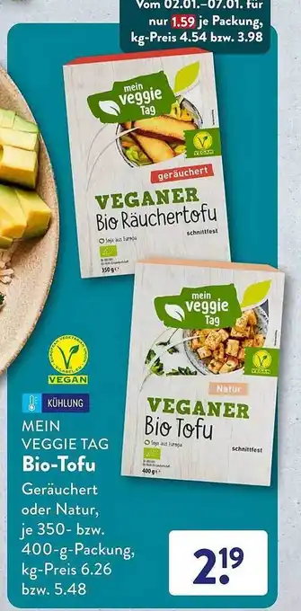 Aldi Süd Mein veggie tag bio-tofu Angebot