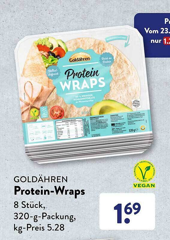 Goldähren proteinwraps Angebot bei Aldi Süd