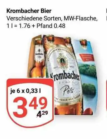 Globus Krombacher bier Angebot