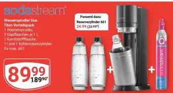 Globus Sodastream wassersprudler duo titan vorteilspack Angebot