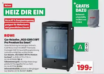 Hagebau Gas-heizofen „hgo 4200 2 bft pro premium eco smart” Angebot