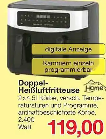 Jawoll Tim home doppel-heißluftfritteuse Angebot