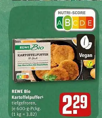 REWE Rewe bio kartoffelpuffer Angebot