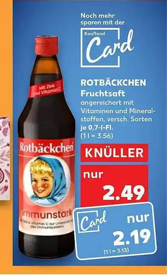 Kaufland Rotbäckchen fruchtsaft Angebot