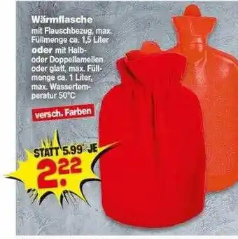 Repo Markt Wärmflasche Angebot