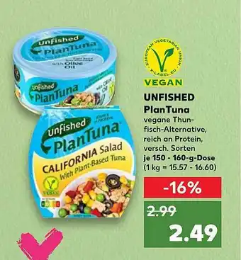 Kaufland Unfished plan tuna Angebot