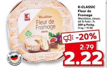 Kaufland K-classic fleur de fromage Angebot