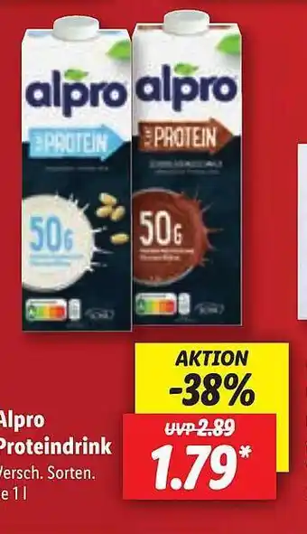 Lidl Alpro proteindrink Angebot