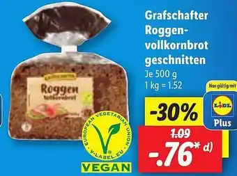 Lidl Grafschafter roggenvollkornbrot geschnitten Angebot