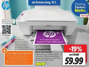 Lidl Hp deskjet 2710e allin1-drucker Angebot