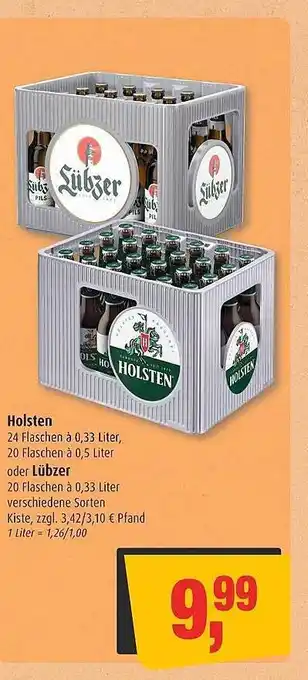 Markant Holsten oder lübzer Angebot